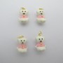 10 pcs Gold-plated teddy bear charm