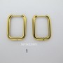 10 pcs Creoles in stainless steel