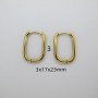 10 pcs Creoles in stainless steel