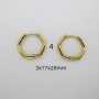 10 pcs Creoles in stainless steel