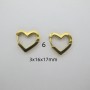 10 pcs Creoles in stainless steel
