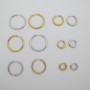 10 pcs Créoles rondes 3mm en acier inoxydable