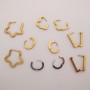 10 pcs Creoles in stainless steel