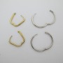 10 pcs Créoles rondes 3mm en acier inoxydable