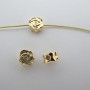 10 pcs Rose gold beads 7x4 mm