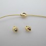 10 pcs Gold spacer beads fine gold 6x7mm