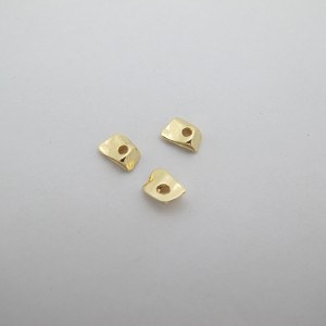 20 pcs gold spacer beads fine gold 4x5mm