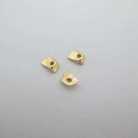 20 pcs gold spacer beads fine gold 4x5mm