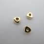 10 pcs Gold Intercalary beads fine gold 3x7mm
