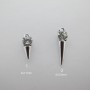 30 pcs zamac rhinestone punch pendants