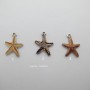 30 pcs star pendants15x20mm in zamac