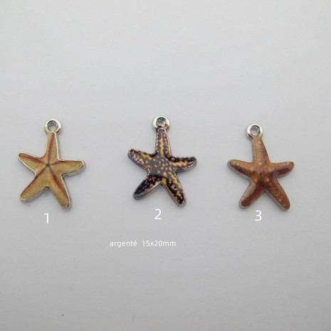 30 pcs star pendants15x20mm in zamac