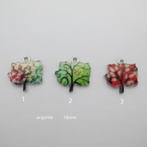30 pcs zamac tree pendants