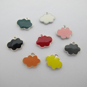 30 pcs cloud pendants12x14mm in zamac