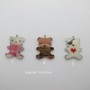 30 pcs zamac bear pendants