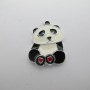 30 pcs zamac panda pendants