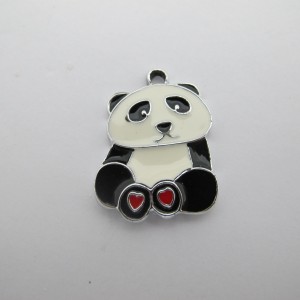 30 pcs pendentifs panda en zamac