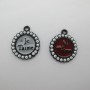 20 pcs “je taime” zamac pendants