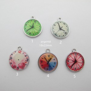30 pcs zamac clock pendants