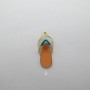 2 pcs Shoe pendant 8x20mm stainless steel gold-plated