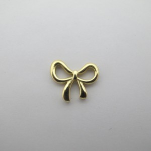2 pcs Knot spacer 13x16mm stainless steel gold-plated