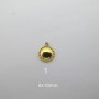 2 pcs sequins en inox doré