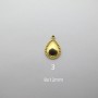 2 pcs sequins en inox doré