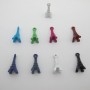 50 Zamac Eiffel Tower pendants 8x20mm