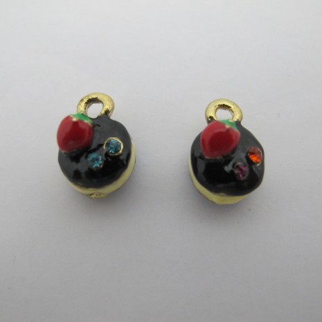 20 Cake pendants 10x14mm in zamac