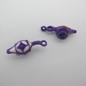 20 Pendants magic lamp 10x26mm in zamac