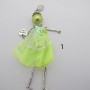 2 pcs Pendants doll 11cm silver plated