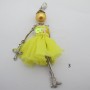 2 pcs Pendants doll 11cm silver plated