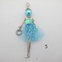 2 pcs Pendants doll 11cm silver plated