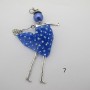 2 pcs Pendants doll 11cm silver plated