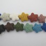 21 pcs lava stone star 20mm