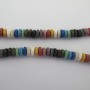 120 pcs Heishi lava stone 4x8mm