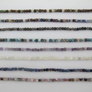Perles cubes 3x3mm