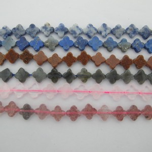 Clover beads 6 mm