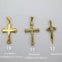 Pendentif doré en acier inoxydable x1pcs