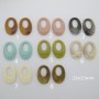 20 pcs Acrylic hollow ovals