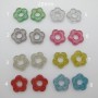 20 pcs Fleurs pailletée acryliques 20mm
