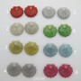20 pcs coquillages pailletée acryliques