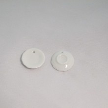 20 Charms Ceramic Plate white 21mm