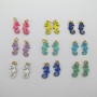 20 pcs Stainless steel enamelled seahorse charms