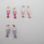 20 pcs stainless steel enamelled sardine charms