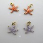 20 pcs starfish charms enamelled stainless steel