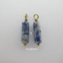2 pcs Pendentif Pierre Acier Inoxydable