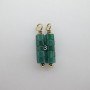 2 pcs Pendentif Pierre Acier Inoxydable