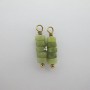 2 pcs Pendentif Pierre Acier Inoxydable