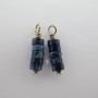 2 pcs Pendentif Pierre Acier Inoxydable